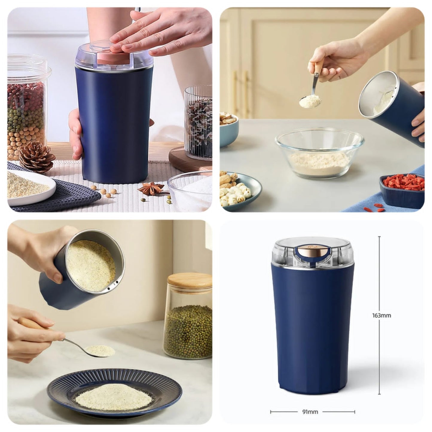 Original Portable Electric Grinder – Compact & Powerful for Spices & Herbs