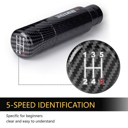 Carbon Fiber Gear Shift Knob – Universal Manual & Automatic Car Shifter (M8/M10/M12)