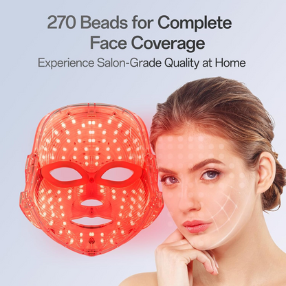 Wireless 7-Color LED Light Therapy Facial Device – Handheld Skin Care & Beauty Tool